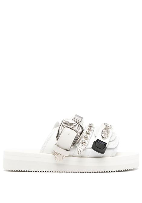 Ciabatte in gomma in bianco - unisex TOGA X SUICOKE | OG056CABTOGWHT